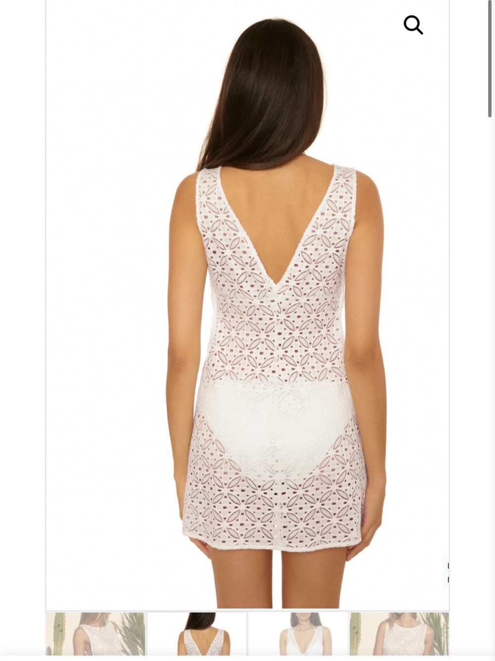BECCA las Colinas Crochet Cover Up Dress - Picture 2 of 5